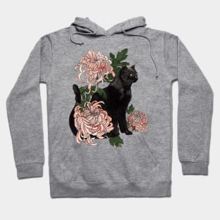 Eutierria (Cat with Chrysanthemums) Hoodie